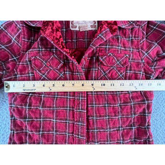 Abercrombie Fitch East Coast Vintage Jacket Womens Small Red Plaid Button Up - Picture 3 of 7